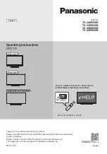 Panasonic TX-24ES500B Operating Instructions Manual предпросмотр