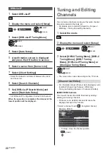 Предварительный просмотр 22 страницы Panasonic TX-24ESW504 Operating Instructions Manual