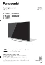 Preview for 1 page of Panasonic TX-24FSW504 Operating Instructions Manual