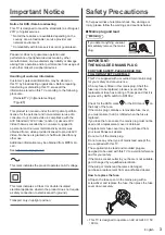 Preview for 3 page of Panasonic TX-24G310B Operating Instructions Manual