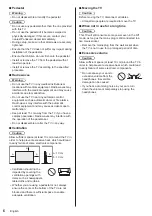 Предварительный просмотр 6 страницы Panasonic TX-24G310E Operating Instructions Manual