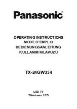 Panasonic TX-24GW334 Operating Instructions Manual preview