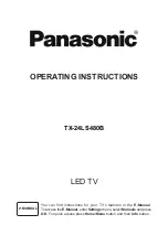 Preview for 1 page of Panasonic TX-24LS480B Operating Instructions Manual