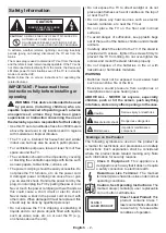 Preview for 3 page of Panasonic TX-24LSW484 Operating Instructions Manual