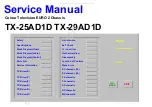 Предварительный просмотр 1 страницы Panasonic TX-25AD1D Service Manual