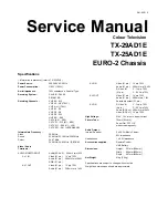 Предварительный просмотр 2 страницы Panasonic TX-25AD1E Service Manual