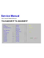 Предварительный просмотр 1 страницы Panasonic TX-25AD50F/P Service Manual