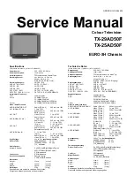 Предварительный просмотр 2 страницы Panasonic TX-25AD50F Service Manual