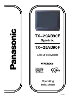 Предварительный просмотр 2 страницы Panasonic TX-25AD90F Operating Instructions Manual