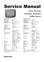 Panasonic TX-25LD4C Service Manual предпросмотр