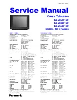 Предварительный просмотр 1 страницы Panasonic TX-25LK10F Service Manual