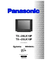 Panasonic TX-25LK10P Operating Instructions Manual preview