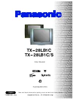 Предварительный просмотр 1 страницы Panasonic TX-25LK1C Operating Instructions Manual