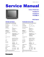 Panasonic TX-25LK1F Service Manual preview