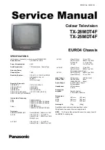 Preview for 3 page of Panasonic TX-25MDT4F Service Manual