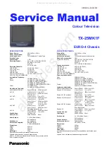 Panasonic TX-25MK1F Service Manual предпросмотр