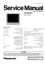 Panasonic TX-25P20T Service Manual предпросмотр