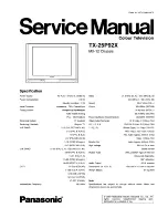 Panasonic TX-25P92X Service Manual предпросмотр