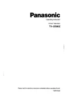 Предварительный просмотр 1 страницы Panasonic TX-25S80Z Operating Instructions Manual