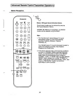 Предварительный просмотр 25 страницы Panasonic TX-25S90Z Operating Instruction