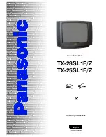 Preview for 1 page of Panasonic TX-25SL1FZ Operating Instructions Manual