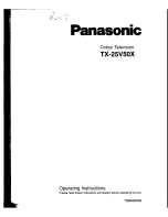 Panasonic TX-25V50X Operating Instructions Manual предпросмотр