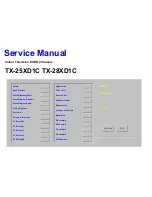 Panasonic TX-25XD1C Service Manual предпросмотр