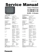 Preview for 3 page of Panasonic TX-25XD90A Service Manual