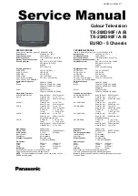 Предварительный просмотр 3 страницы Panasonic TX-25XD90FA Service Manual