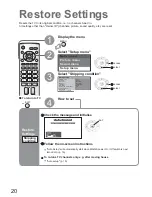 Preview for 20 page of Panasonic TX-26LE7LA Operating Instructions Manual