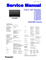 Panasonic TX-26LM70PA Service Manual preview