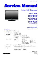 Panasonic TX-26LMD71F Service Manual preview