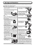 Preview for 3 page of Panasonic TX-26LX500A Operating Instructions Manual