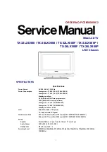 Preview for 1 page of Panasonic TX-26LX500F Service Manual