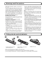 Preview for 3 page of Panasonic TX-26LX500P Operating Instructions Manual