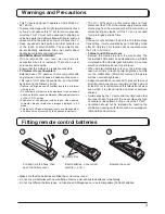 Preview for 3 page of Panasonic TX-26LX50F Operating Instructions Manual