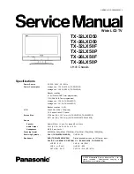 Preview for 1 page of Panasonic TX-26LX50F Service Manual