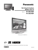 Предварительный просмотр 1 страницы Panasonic TX-26LX50P Operating Instructions Manual