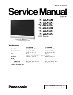 Предварительный просмотр 1 страницы Panasonic TX-26LX60A Service Manual