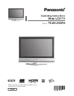 Preview for 1 page of Panasonic TX-26LX62FA Operating Instructions Manual