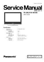 Preview for 1 page of Panasonic TX-26LX75Y-IRAN Service Manual