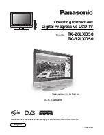 Panasonic TX-26LXD50 Operating Instructions Manual preview