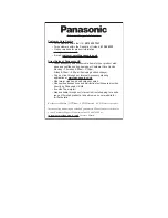 Preview for 59 page of Panasonic TX-26LXD500 Operating Instructions Manual