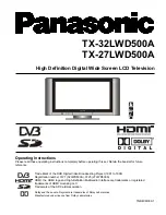 Panasonic TX-27LWD500A Operating Instructions Manual preview