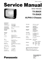 Panasonic TX-28A2X Service Manual preview