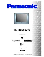 Preview for 1 page of Panasonic TX-28D60C Operating Instructions Manual