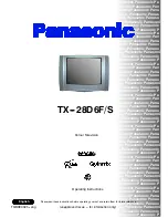 Preview for 1 page of Panasonic TX-28D6F Operating Instructions Manual