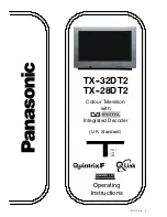 Panasonic TX-28DT2 Operating Instructions Manual предпросмотр