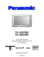 Предварительный просмотр 1 страницы Panasonic TX-28DTM1 Operating Instructions Manual