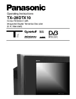 Panasonic TX-28DTX10 Operating Instructions Manual preview